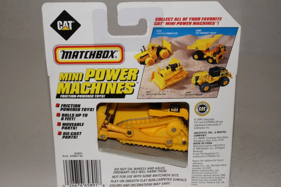 Matchbox Mini Power Wheels Caterpillar Dozer with Box - Image 4 of 4