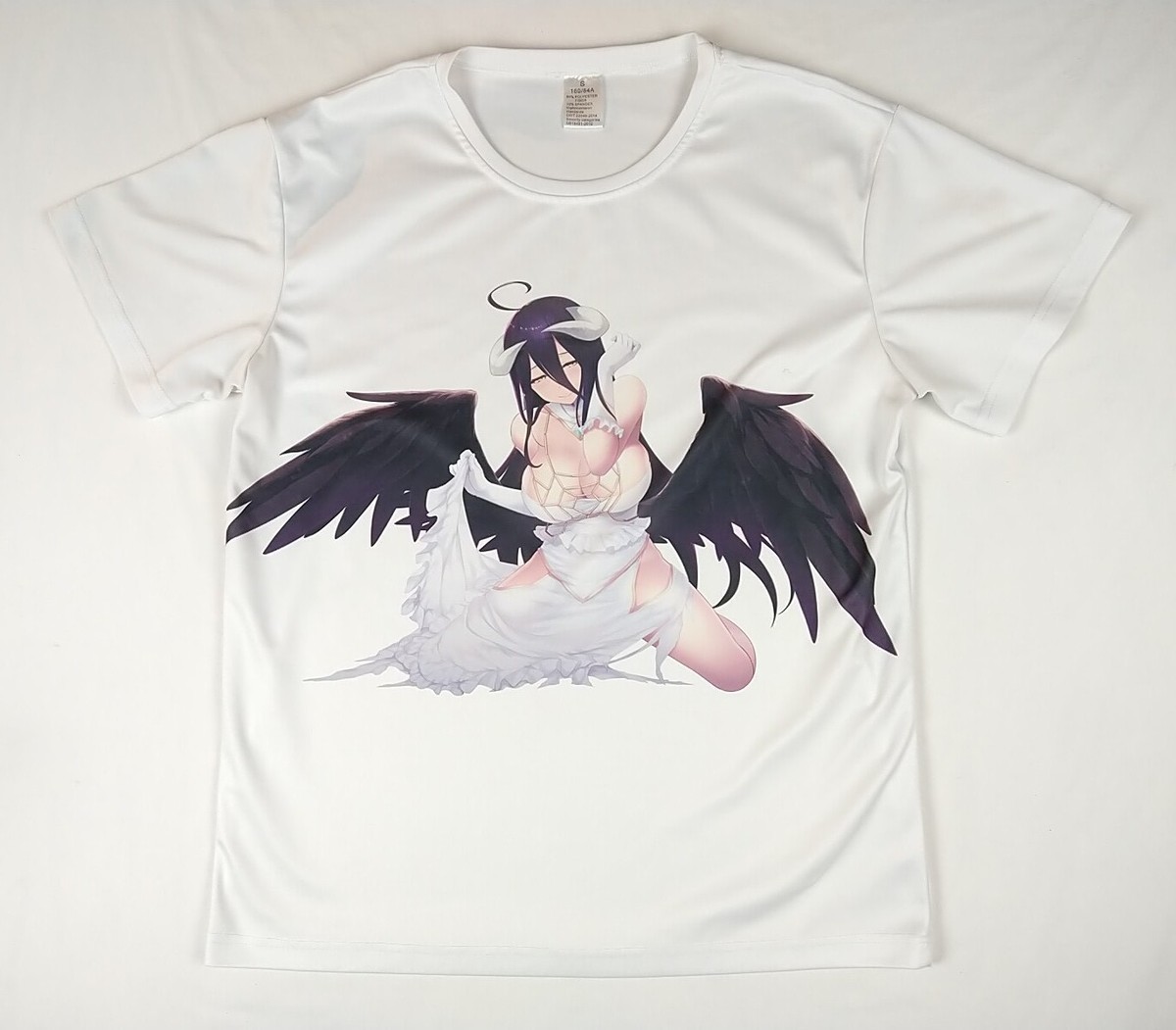 Albedo Overlord White T-Shirt (Size S Small) RARE Sexy Anime Girl