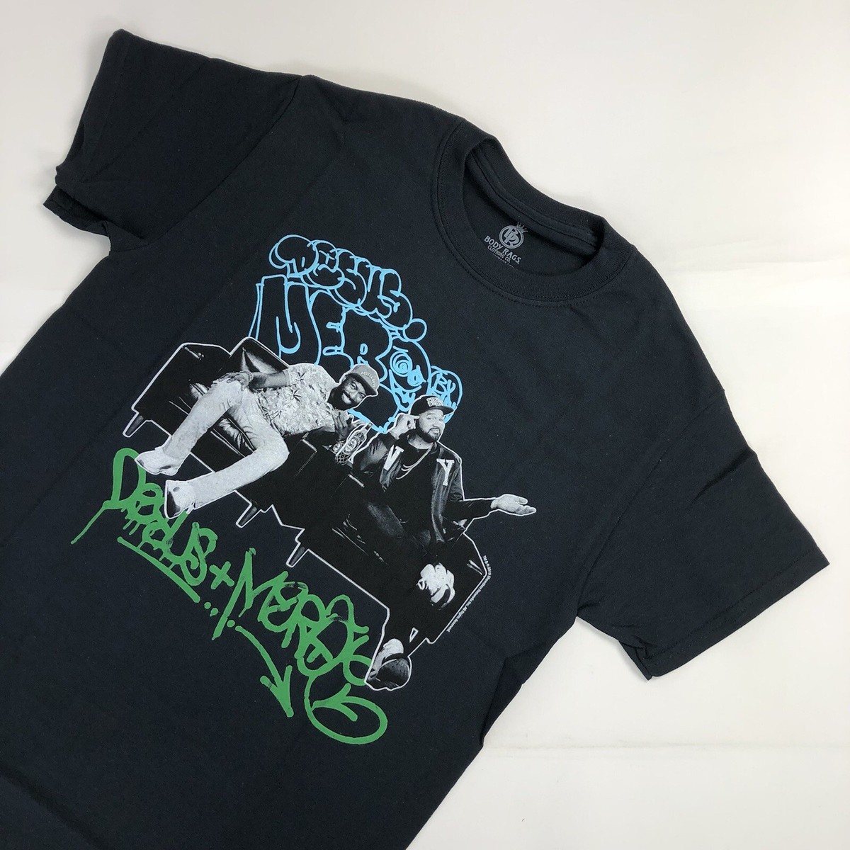 Desus Mero Shirt Small Mens Black Graffiti Couch BodyRags New