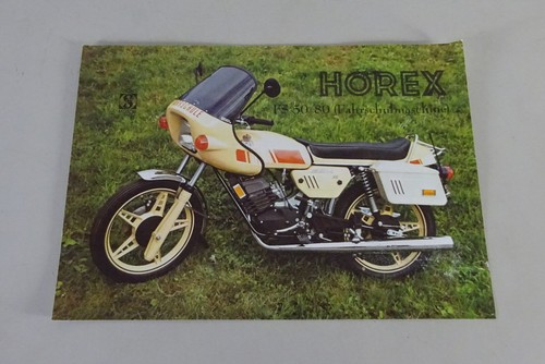 Prospektblatt/Brochure Horex Rebel FS 50/80 Fahrschulmaschine By Approx. 1982