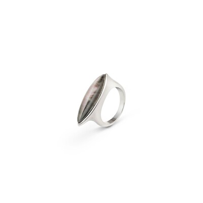 Paola Grande Italy Sterling Silver Gem Stacking Rings Unique Modern Contemporary