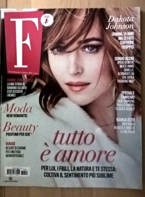 F n. 6 15 Febbraio 2017 Dakota Johnson, Sergio Assisi, Bianca Atzei