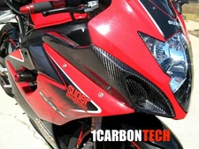 CARBON FIBER RAM AIR INTAKE COVERS 05 06 2005 2006 SUZUKI GSXR 1000