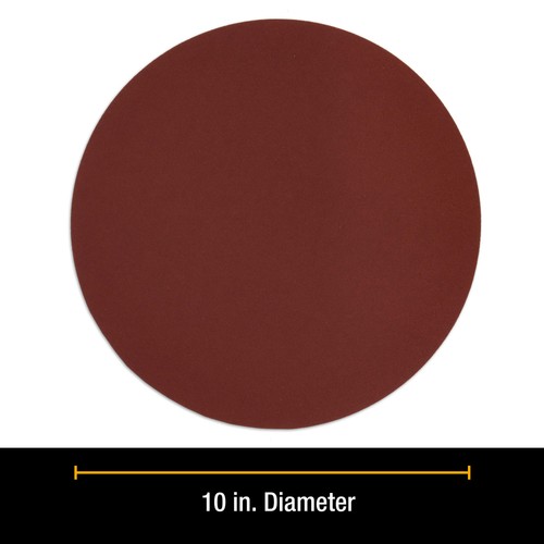 8 Each 10" 240 Grit PSA Sanding Discs, Aluminum Oxide Sandpaper, Drywall, Floor - Picture 2 of 5