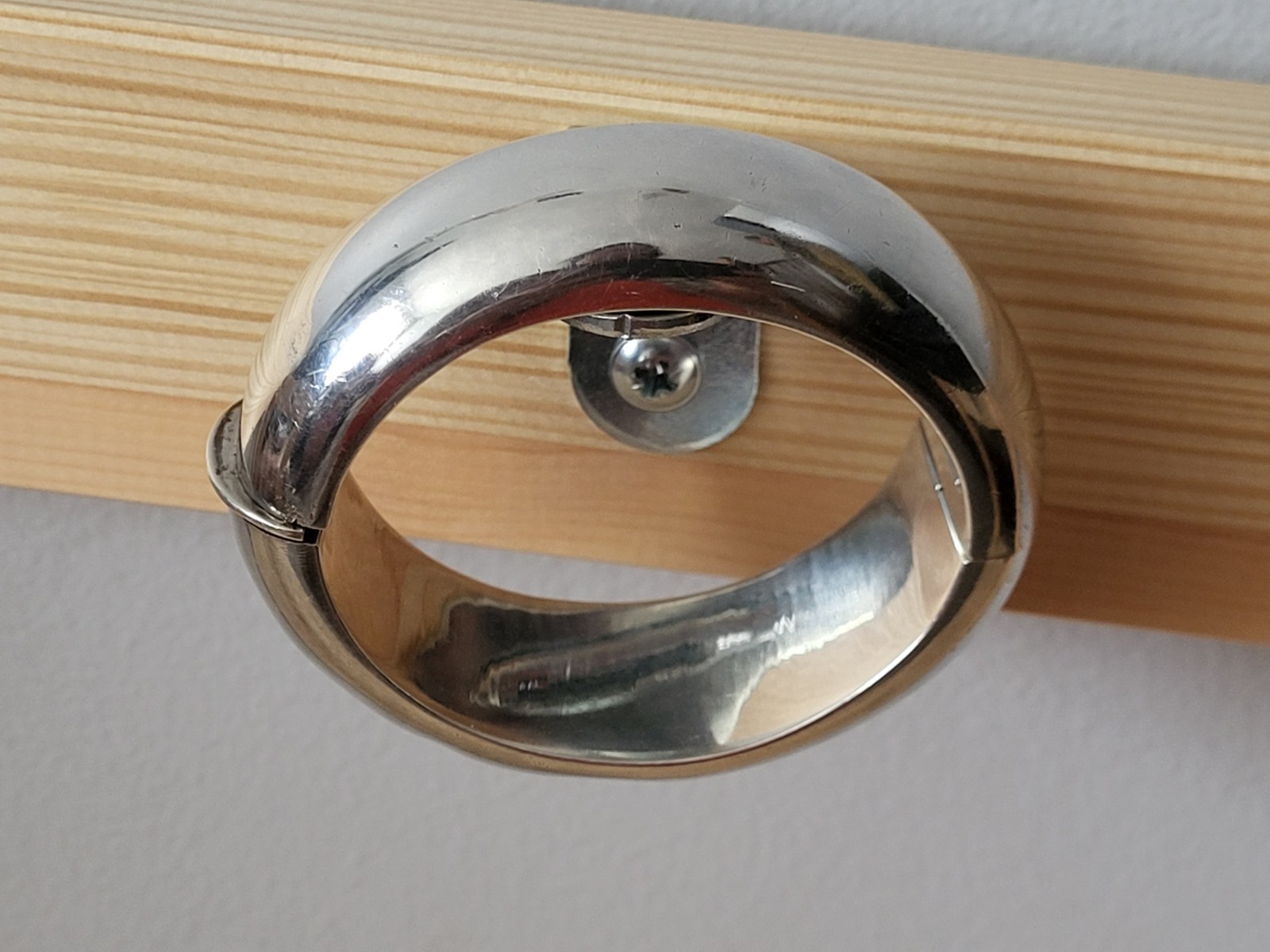 Antonio Pineda 970 Solid Silver Modern Hinge Bang… - image 12