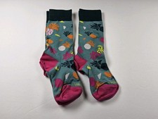 Bombas Lightweight Pattern Crew Socks Lot Of 2 Pairs Fruit Size Youth/Adult S