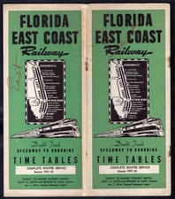 USA 1941-42 Florida East Coast Railroad Timetable