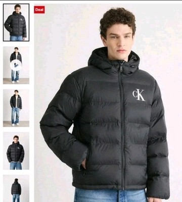 Calvin Klein Jeans MONOGRAM -Winter Jacket - Black Gr. M NEU mitEtikett