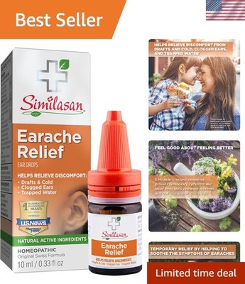 Pharmacist Recommended Earache Relief Drops - 0.33oz Natural Soothing Formula