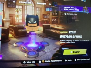 SFortnite Sprites: Batman Sprite, Burnt Peanut, Seven Sprite Mythic/Legendary