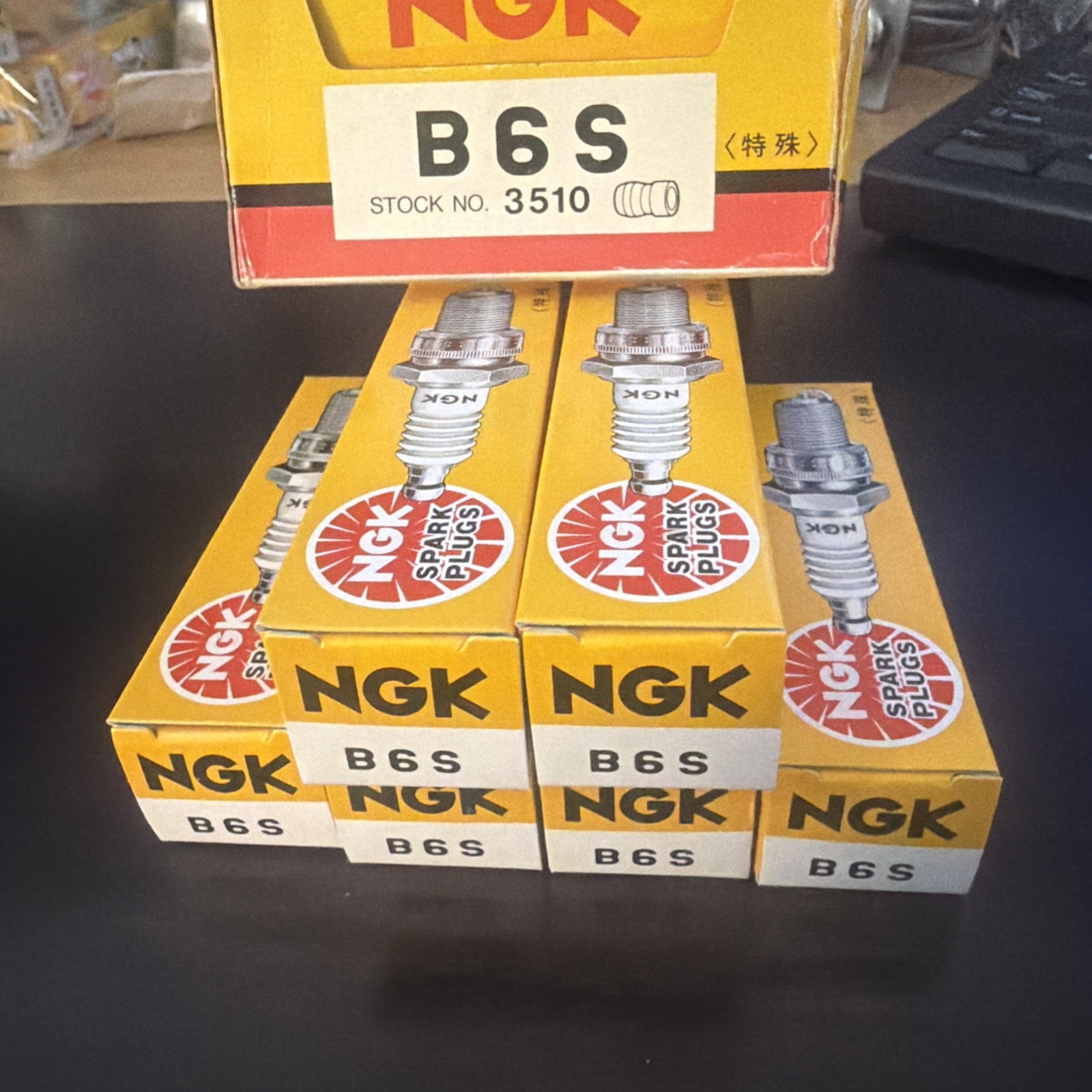 NGK 3510 Spark Plugs B6S SET OF 6