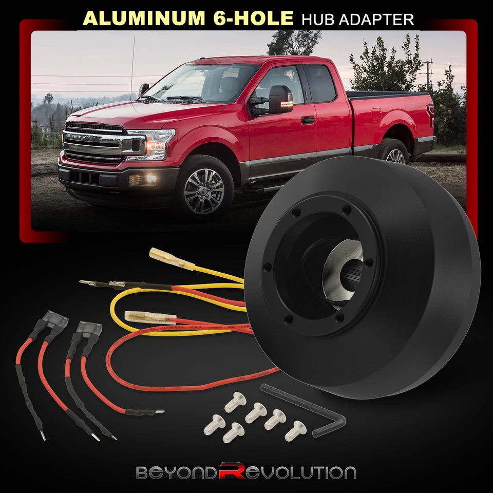 Kit adaptador cubo volante 6 orificios pernos para Ford F150 F250 F350 SD 1997-2002 Foto 2 de 4