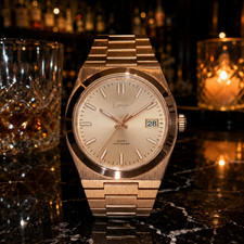 Custom Élan Noir Série I Rose 36mm Auto NH35 Sapphire Crystal Steel Mens Watch