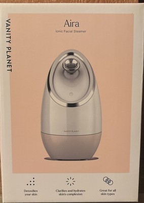 Vanity Planet Aira Ionic Facial Steamer for All Skin, Detoxifies, Rose Gold