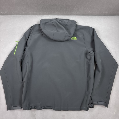 North Face Jacket Mens XL Gray Apex Android Soft Shell Hoodie Hiking Trail Work - Picture 2 of 15