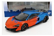 SOLID 1804503 McLAREN - 600LT F1 TEAM TRIBUTE DELIVERY 2019 - ORANGE BLUE - 1/18