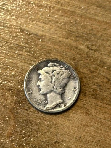 1930 Mercury Dime VG+