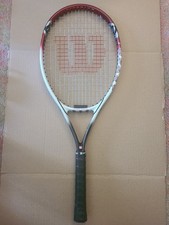 Wilson Impact Titanium Tennis Racket Black White Red