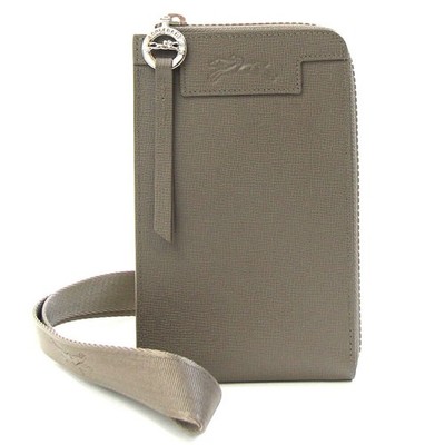 Longchamp Smartphone Case Le Pliage Leder Greige