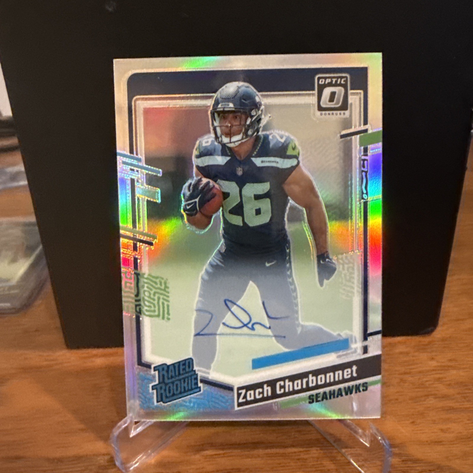 2023 Panini Optic - Rookie RPS Zach Charbonnet #294 Holo Autographs /150 (AU, RC