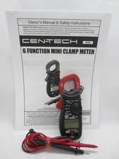 Cen-tech 96308 Digital Mini Clamp Meter 6 Function 8 Range With Leads Working Cen-tech 96308 Digital Mini Clamp Meter 6 Function 8 Range With Leads Working