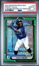 Robert Calaz 2024 Bowman 1st PSA 10 #131 Mega Box Green /99 Gem Mint Prospect
