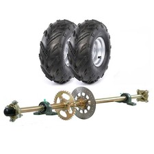 44 Go Kart Rear Axle Kit w/ Wheels 530 Sprock...