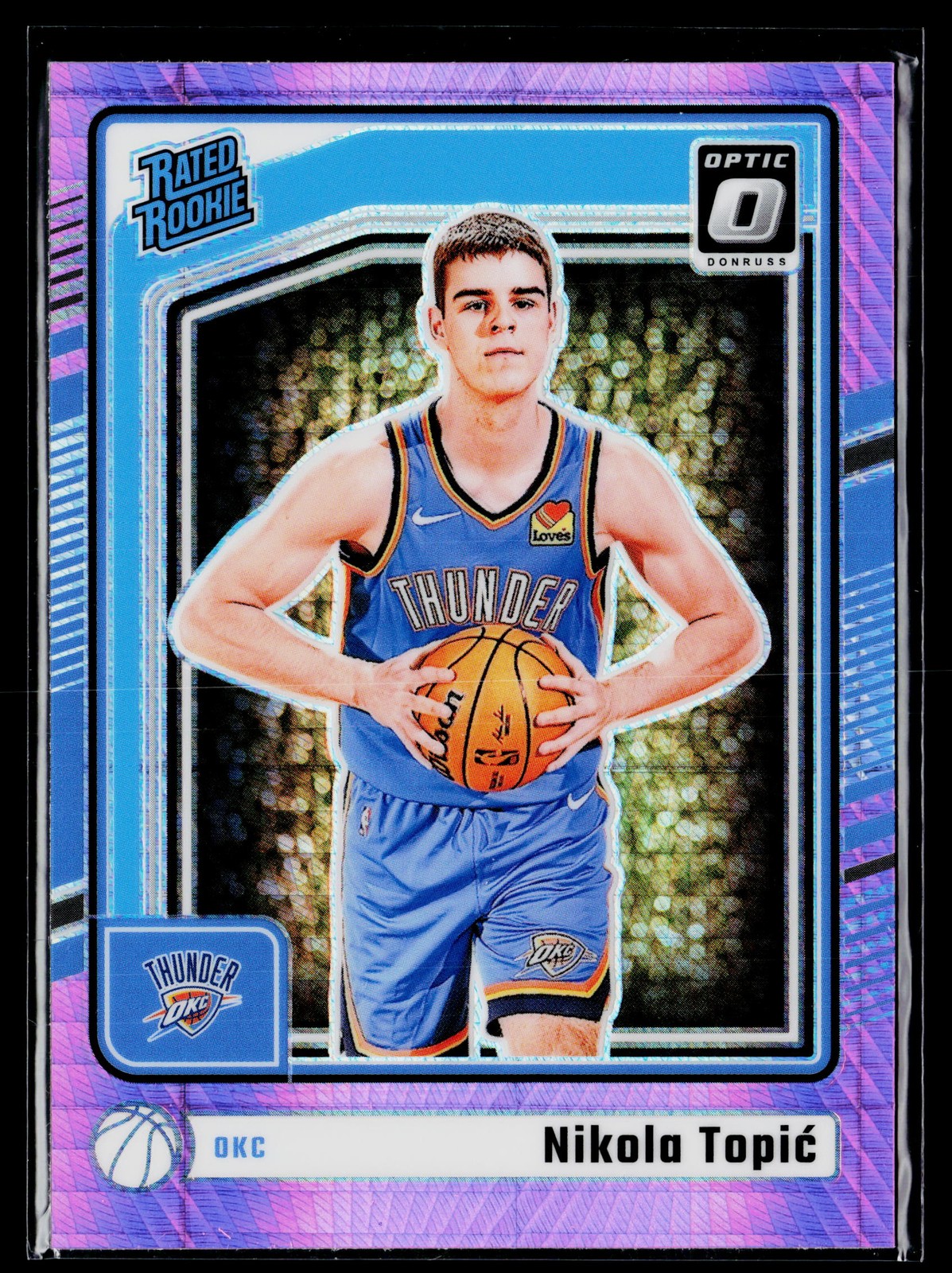 2024-25 Donruss Optic Nikola Topic Rookie Hyper Pink #278