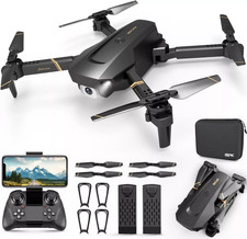 Foldable RC Drone with 1080P Camera, FPV Quadcopter, 2 Batteries, Carrying Case