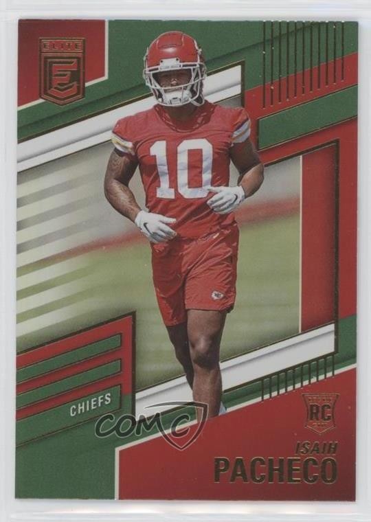 2022 Panini Donruss Elite Rookies Green Isiah Pacheco #183 0tg5