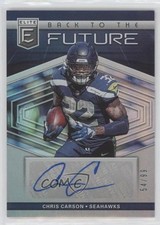 2019 Donruss Elite Back to the Future Signatures 54/99 Chris Carson Auto 8we