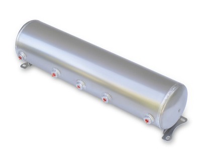 RIDETECH 31915100 5 Gal Aluminum Air Tank for Suspension, 30in x 7in