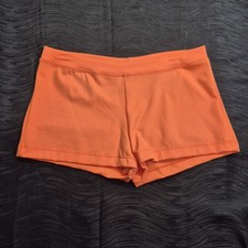 NWT Capezio Team Basics Boy Cut Low Rise Shorts in Neon Orange Womens XL