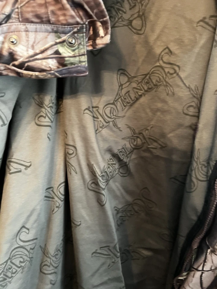 Камуфляжная куртка рыжая мужская Realtree 3X с запахом - тихая ткань Lok. Отличное - Изображение 2 из 4