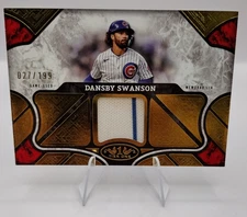 2025 Topps Tier One#T1R-DS Dansby Swanson Tier One Relics /199 Cubs