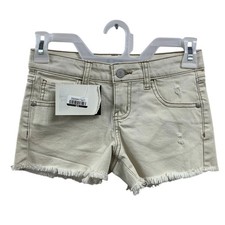 New Art Class Girls XL 14 Stretch Cotton Cutoff Tan Short Denim Shorts