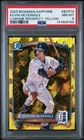 2025 BOWMAN SAPPHIRE ED CHROME PROSPECTS YELLOW KEVIN MCGONIGLE 5/75 PSA 8