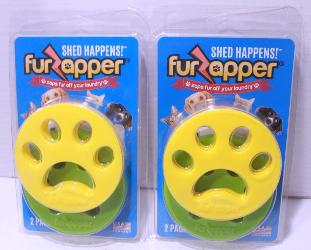 FurZapper Pet Hair Remover &ndash; 4 Pack, Reusable for Laundry,
