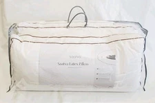 2 Pk SAATVA LATEX PILLOWS KING Size 18"x34" ORGANIC COTTON Luxury HIGH LOFT $310
