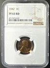 1942 PROOF Lincoln Cent, NGC PF63RD