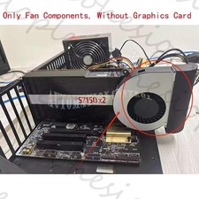 1PC Fits AMD MI25 MI50 MI60 MI100 MI210 s7150 X2 Graphics Card Heat Sink fan