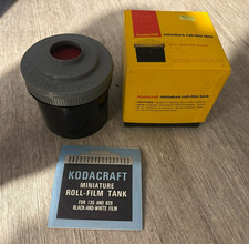 Vintage Kodak Miniature Roll-Film Developing Tank w Box Intructions