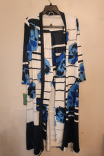 Blue flower pattern kimono with matching pants size size small