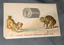 Victorian Trade Card Corticelli Spool Silk