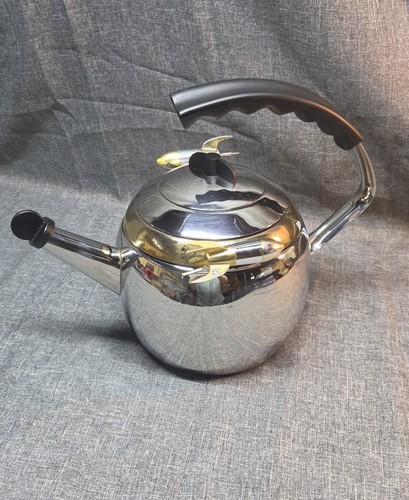 Kamenstein World Of Motion MKI Spinning Rocket Tea Kettle 1998 Retro-Futurism