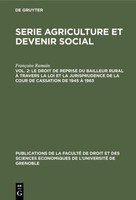 Le Droit De Reprise Du Bailleur Rural à Travers La Loi Et La Jurisprudence De La