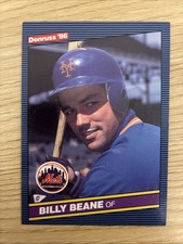 1986 Donruss #647 Billy Beane RC Rookie New York Mets Baseball Card MONEYBALL. rookie card picture