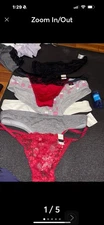 7 Pair Womans XL Thong Panties 