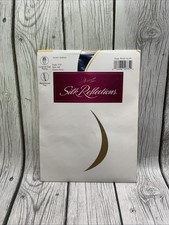 Vintage Hanes Pantyhose Silk Reflections Silky Sheer SIZE AB NAVY