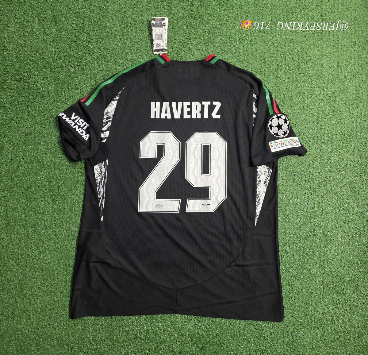 Adidas Arsenal FC Kai Havertz#29 2024/2025 Authentic Away Jersey